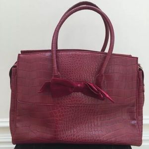 The Limited Faux Croc Handbag